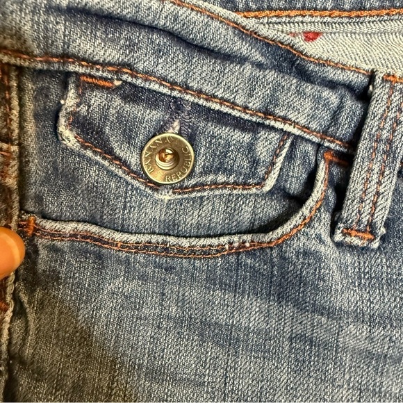 Banana Republic Jeans Women Size 26 Skinny Vintage Low Rise Blue Denim 28X25 - Picture 6 of 16